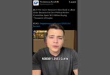 Surprise Greets Newsom’s Book Sales