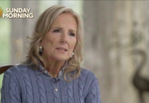 Jill Biden admits fearing her husband was having a stroke