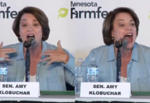Crowd Laughs as Klobuchar Defends Her Border Claim