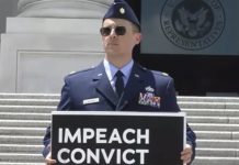 Air Force Major Who Called for Trump’s Impeachment in Uniform Faces Court-Martial as Reported 24-Hour Isolation Draws Scrutiny